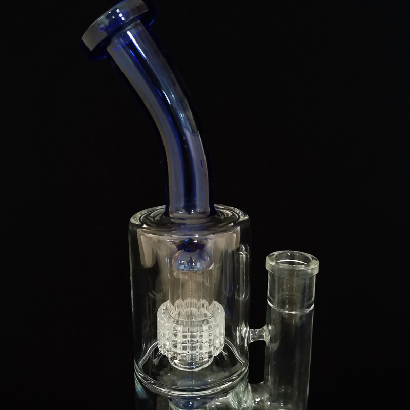 bent-type-clear-glass-beaker-bong-with-comb-base-2-layer-percolator-bongs-fristted-disc-water-pipes-3